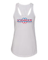 Women's Kansas Jayhawks Tank Top - Kansas Football Laces