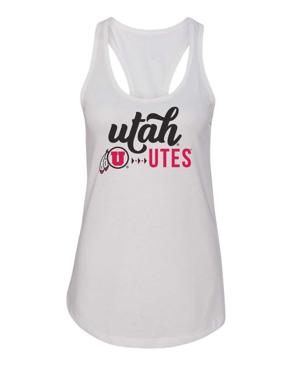 Women's Utah Utes Tank Top - Script Lower Case Utah Utes