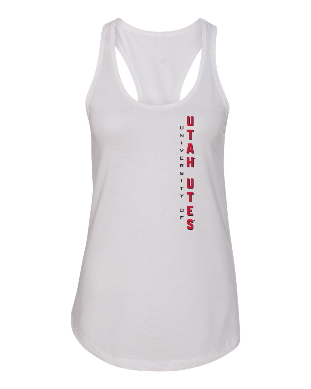 Women's Utah Utes Tank Top - Vertical Utah Utes