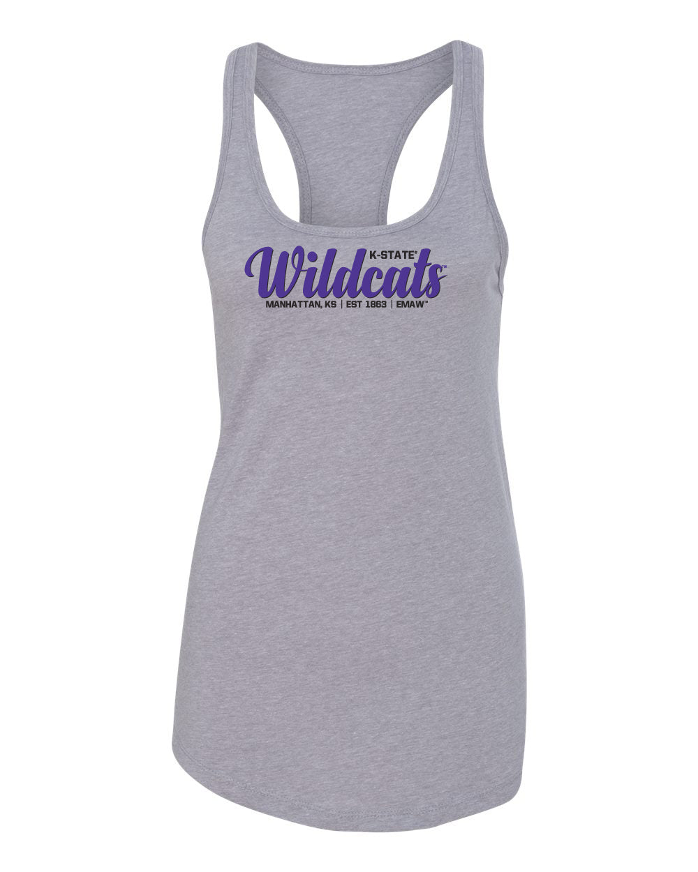 Women's K-State Wildcats Tank Top - Script Wildcats EST 1863