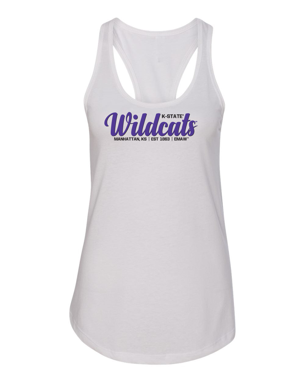 Women's K-State Wildcats Tank Top - Script Wildcats EST 1863