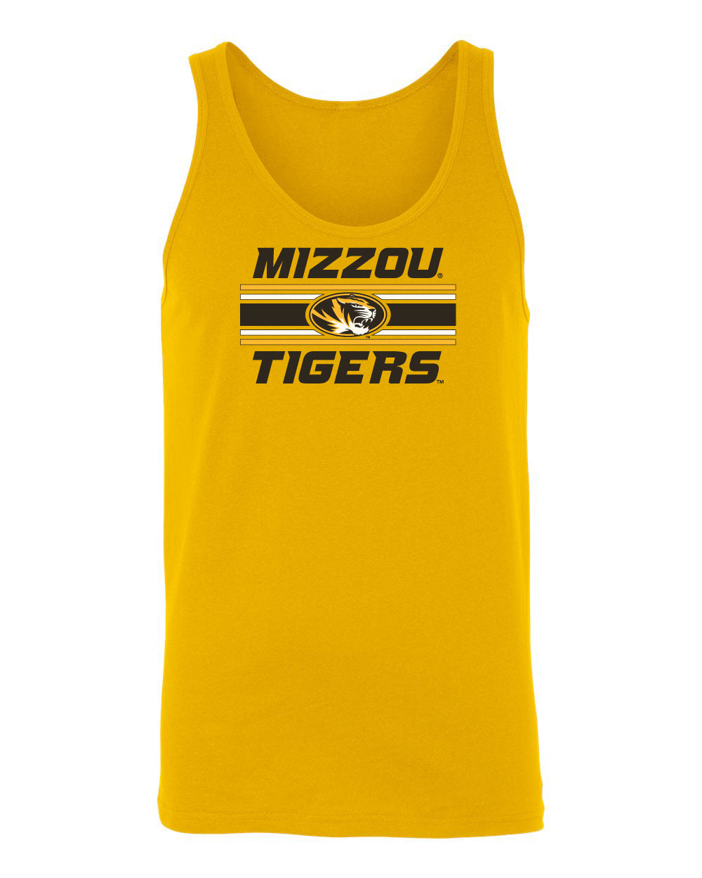 Women's Missouri Tigers Tank Top - Horiz Stripe Mizzou Tigers