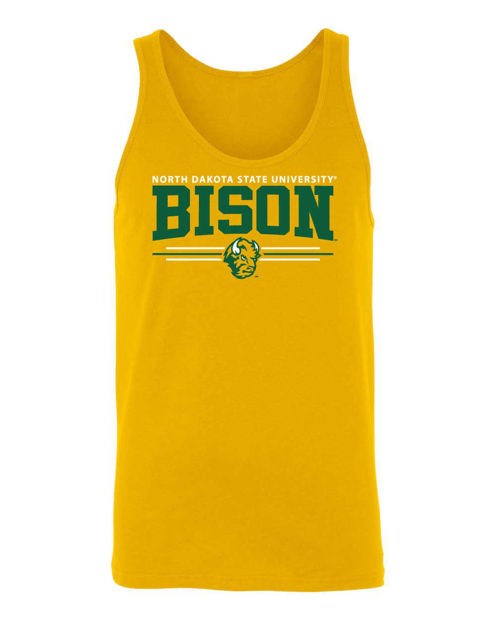 Women's NDSU Bison Tank Top - Bison 3-Stripe