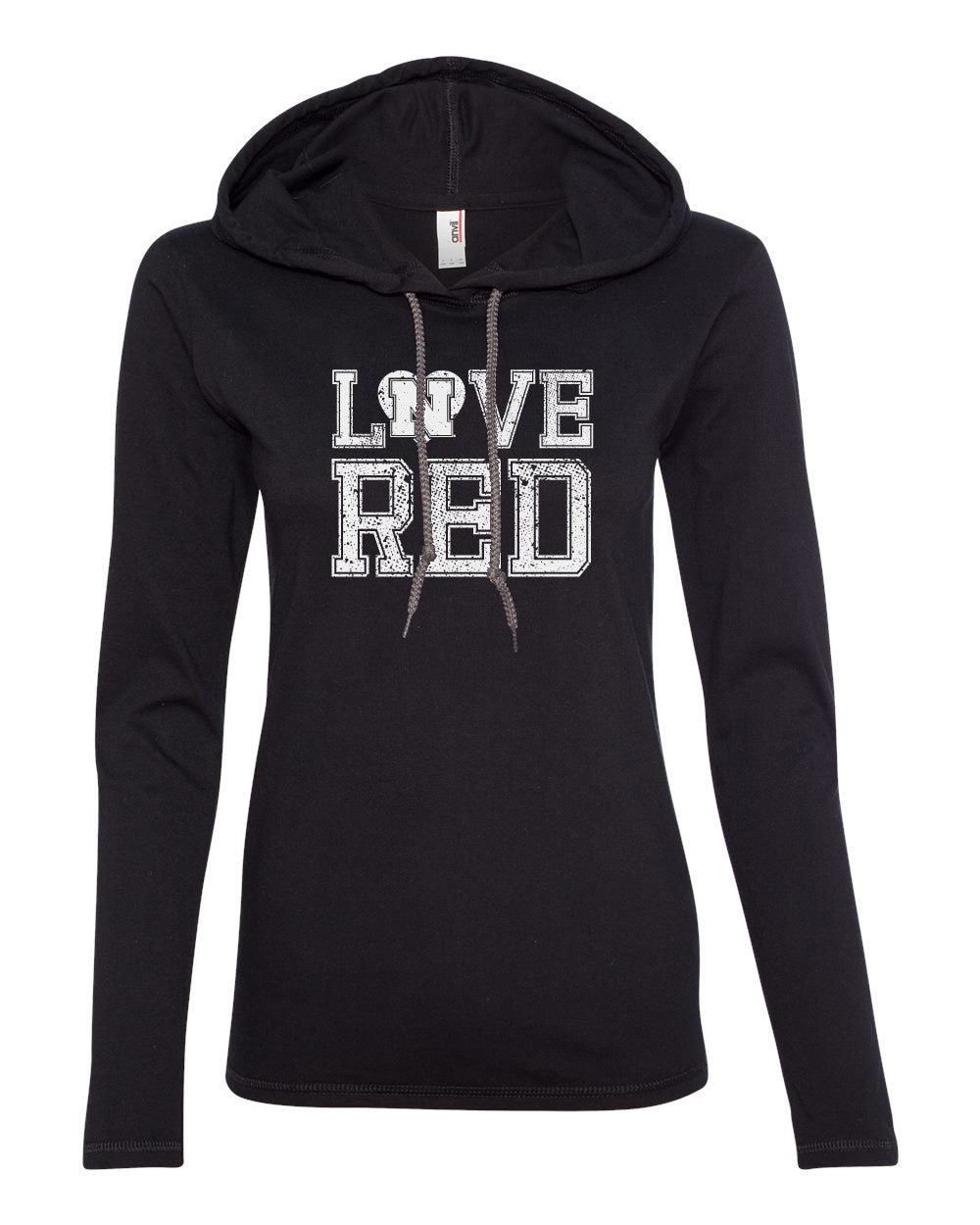 Women's Nebraska Cornhuskers Hero "LOVE RED" Long Sleeve Hoody