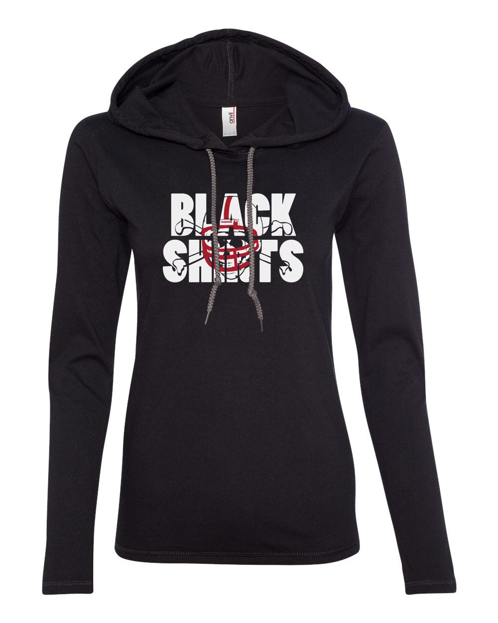 Women's Nebraska Huskers Football BLACKSHIRTS Long Sleeve Hoody