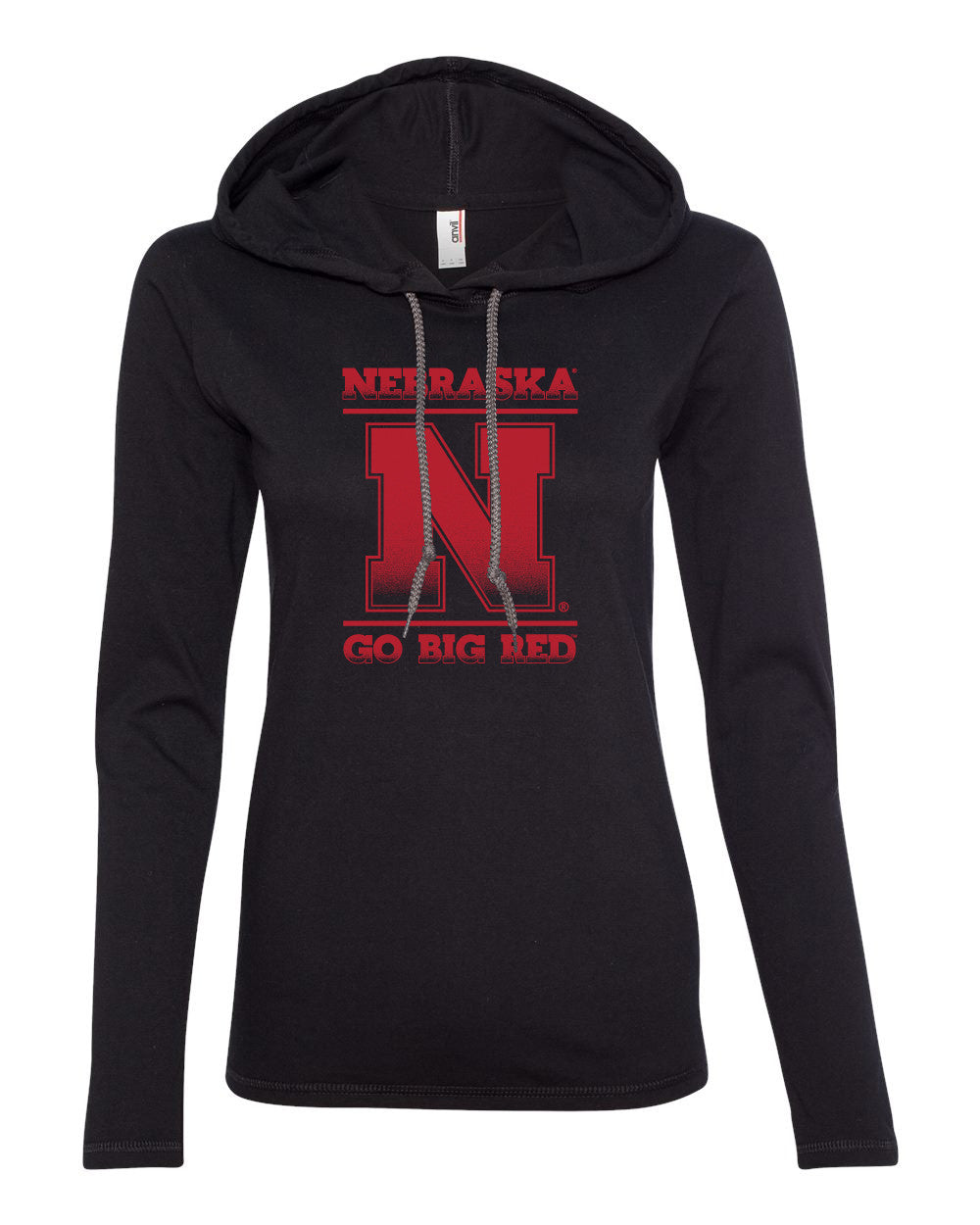 Women's "Nebraska N GO BIG RED" Long Sleeve Hoody