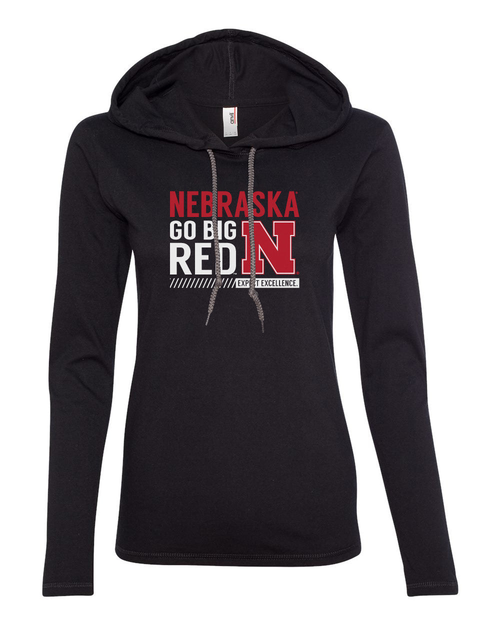 Women's Nebraska Cornhuskers "Expect Excellence" Long Sleeve Hoody