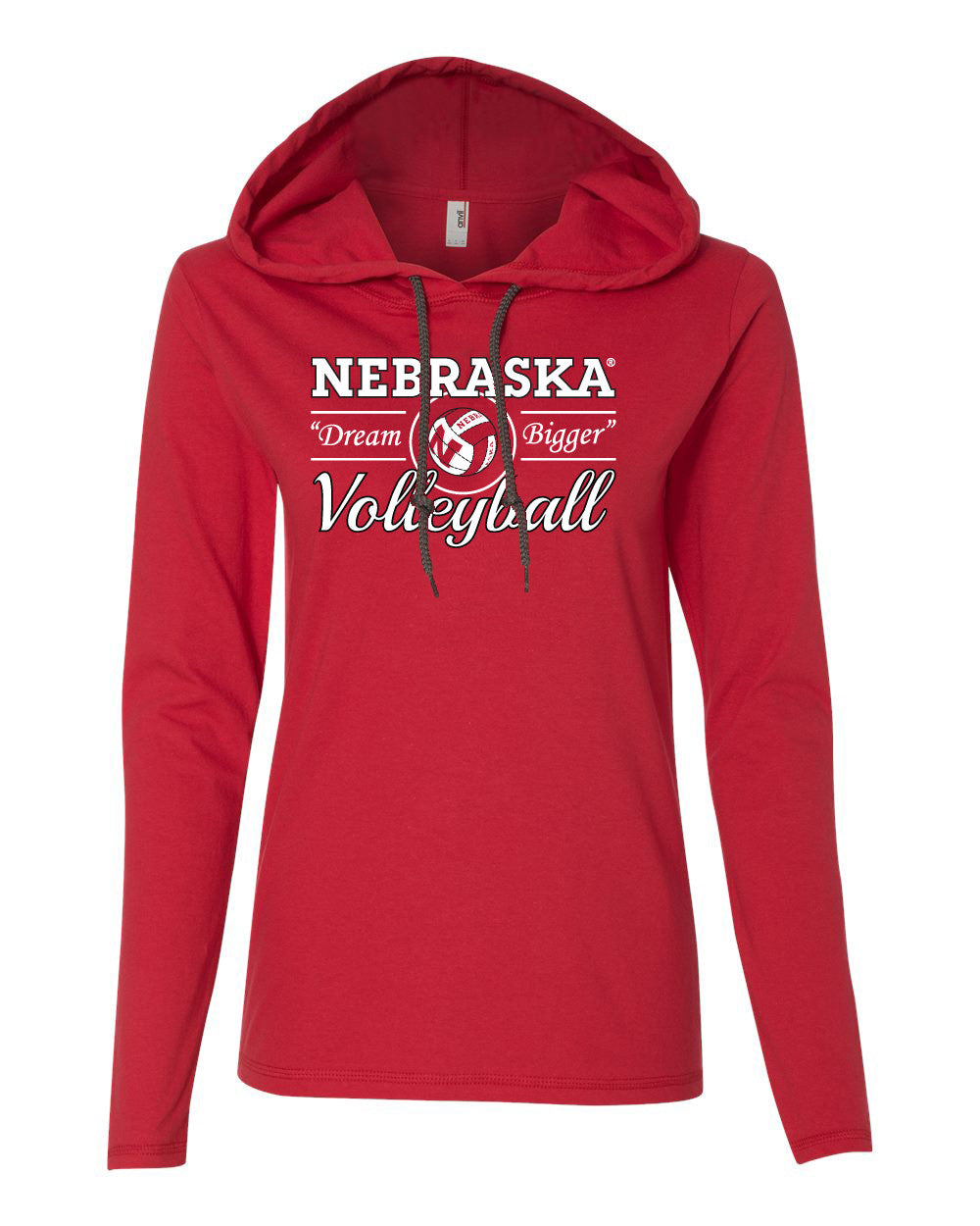 Women's Nebraska Huskers Volleyball "Dream Bigger" Long Sleeve Hoody