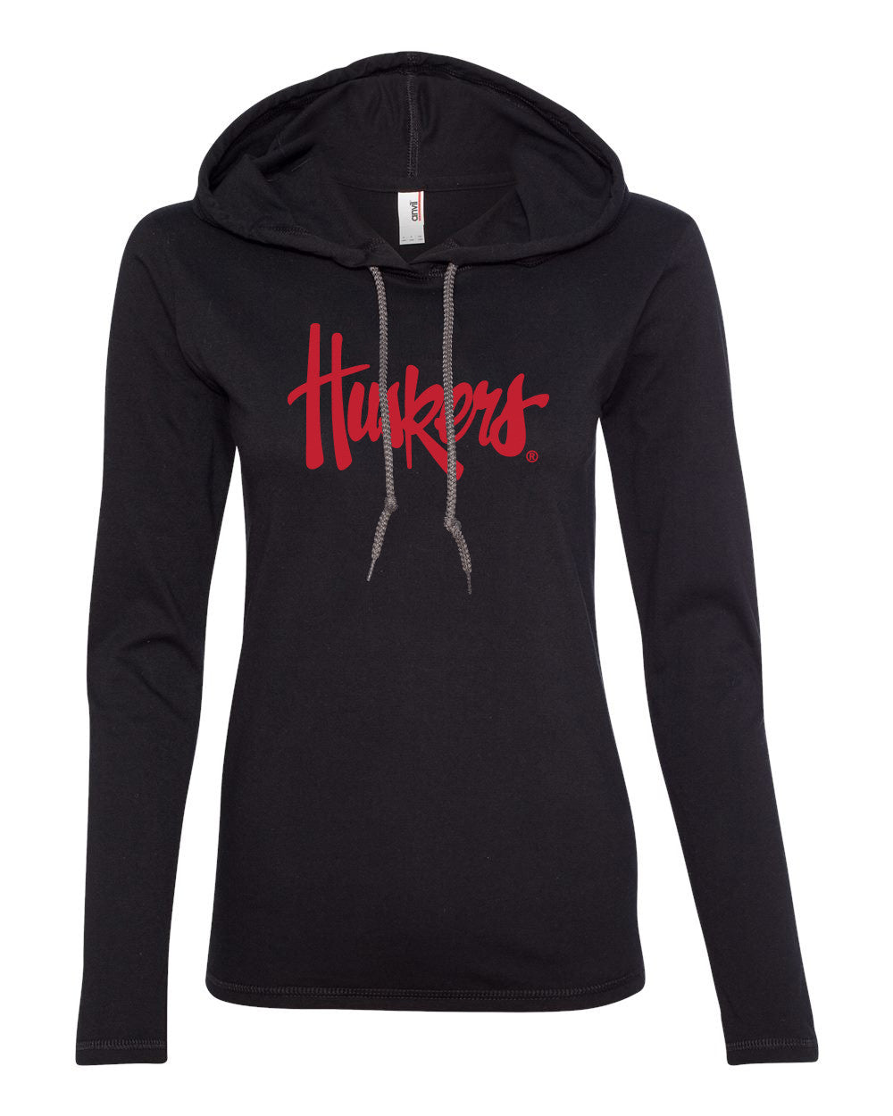 Women's Nebraska Legacy Script "Huskers" Long Sleeve Hoody