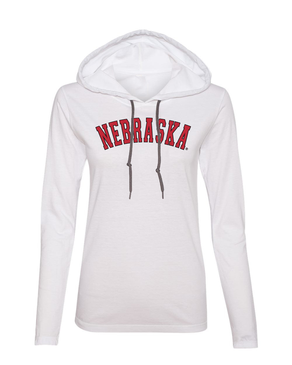 Women's "NEBRASKA" Arch Long Sleeve Hoody