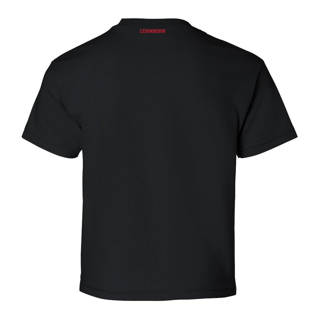 Nebraska Cornhuskers Vertical "NEBRASKA" Youth Boys Tee Shirt