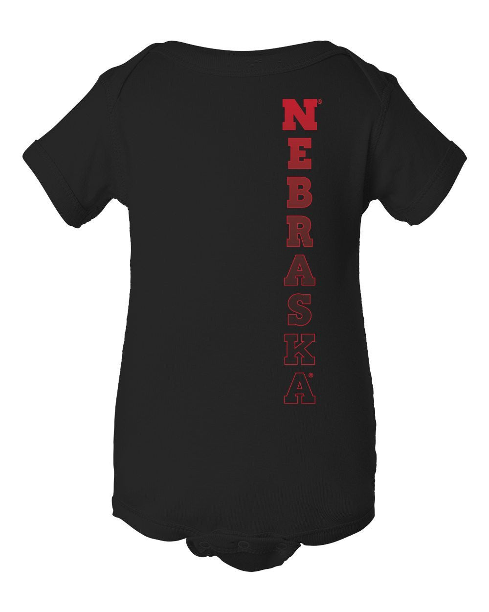 Nebraska Huskers Vertical "NEBRASKA" Infant Onesie