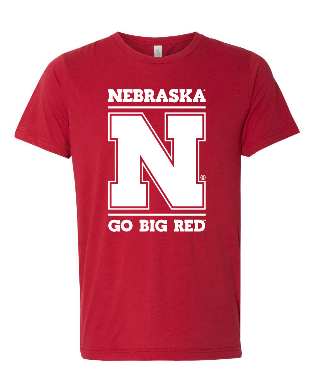 Women's Nebraska Cornhuskers "Nebraska N GO BIG RED" Premium Tri-Blend Tee Shirt