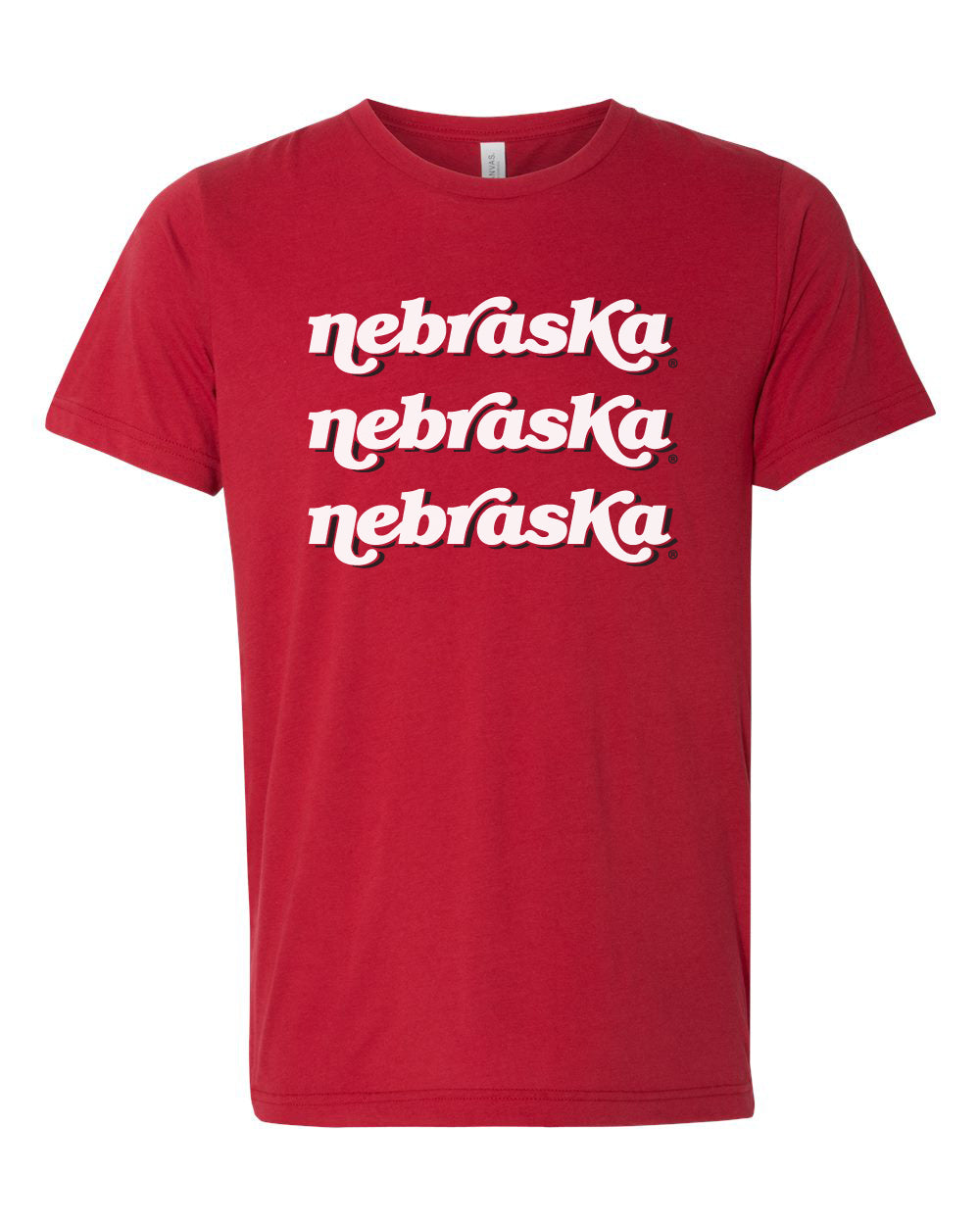 Women's Nebraska Huskers Premium Tri-Blend Tee Shirt - "nebraska" x 3