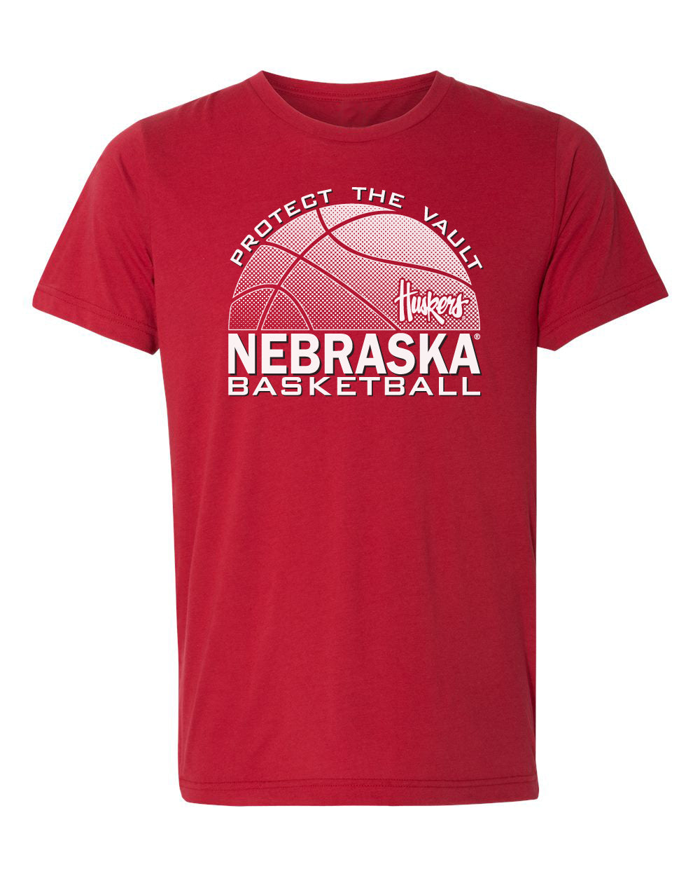 Women's Nebraska Huskers Premium Tri-Blend Tee Shirt - Nebraska Basketball Logo