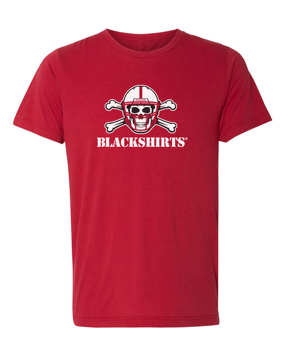 Women's Nebraska Huskers Premium Tri-Blend Tee Shirt - NEW Official Blackshirts Logo