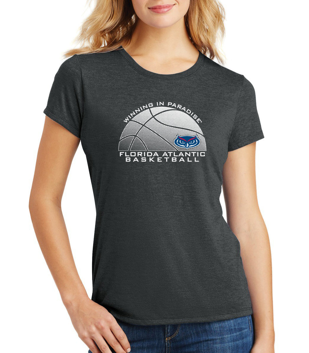 Women's Florida Atlantic Owls Premium Tri-Blend Tee Shirt - FAU Basketball