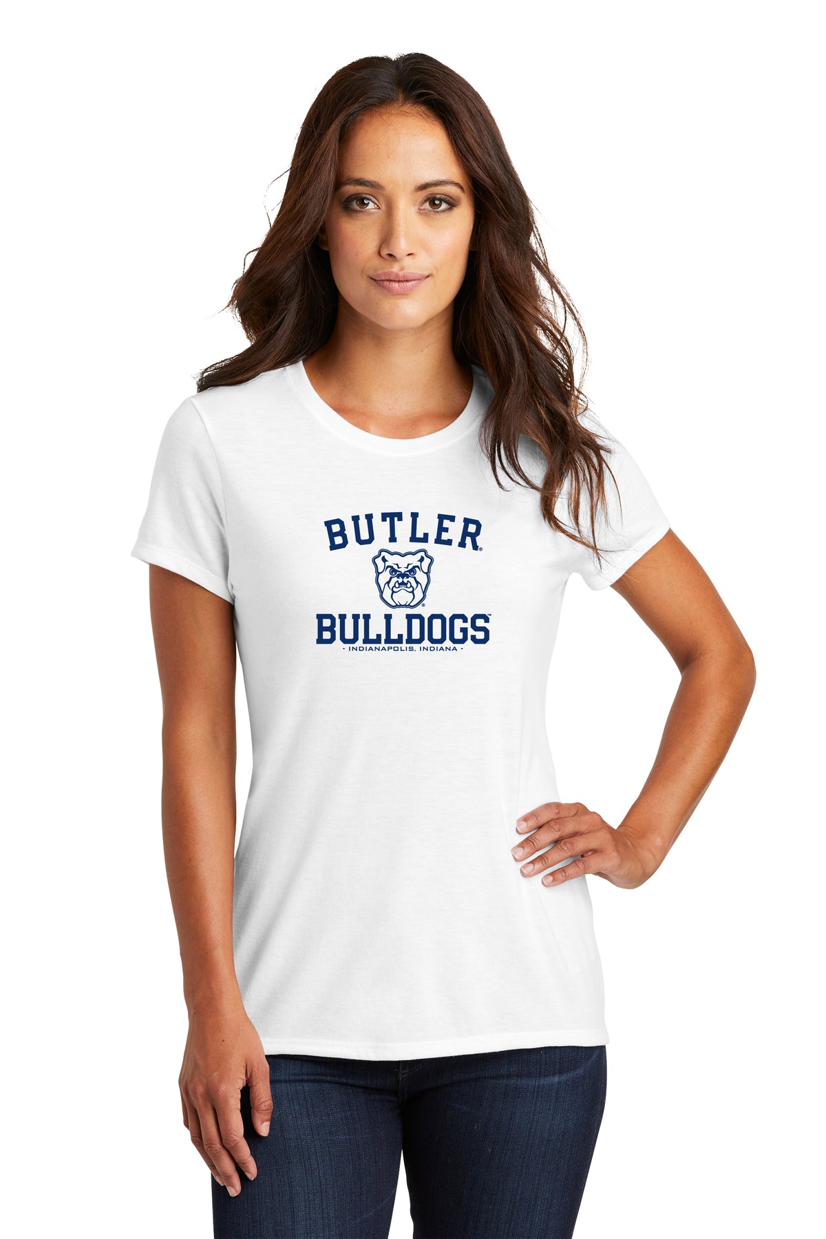 Women's Butler Bulldogs Premium Tri-Blend Tee Shirt - Butler Bulldogs Arch Primary Logo