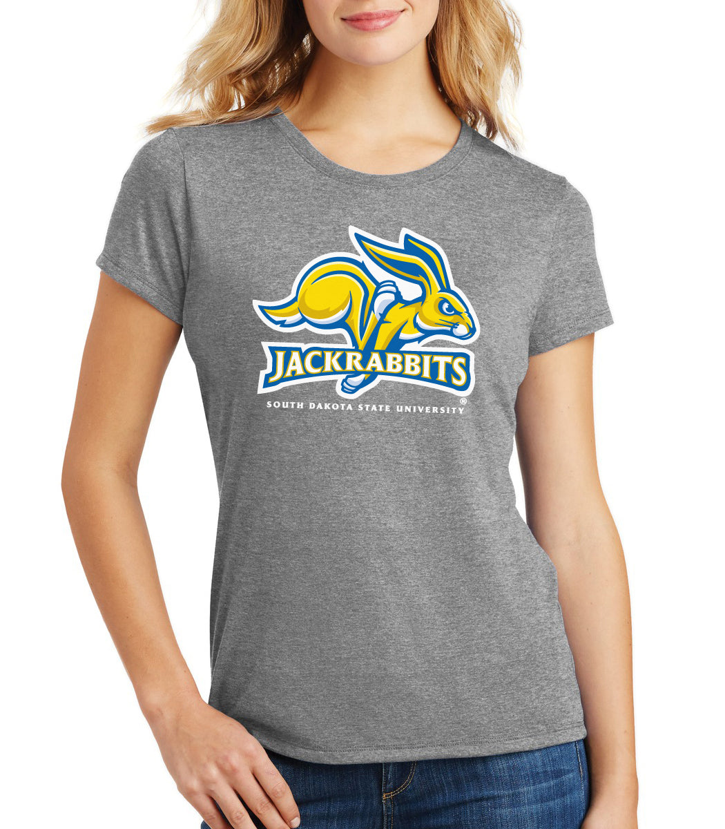 Women's South Dakota State Jackrabbits Premium Tri-Blend Tee Shirt - SDSU Jackrabbits Primary Logo