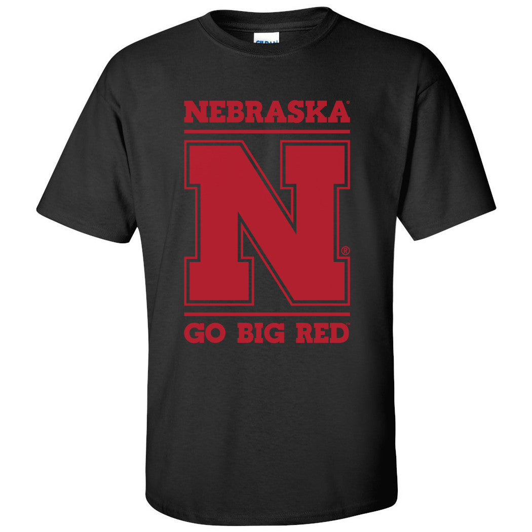 Nebraska Cornhuskers "Nebraska N GO BIG RED" Tee Shirt