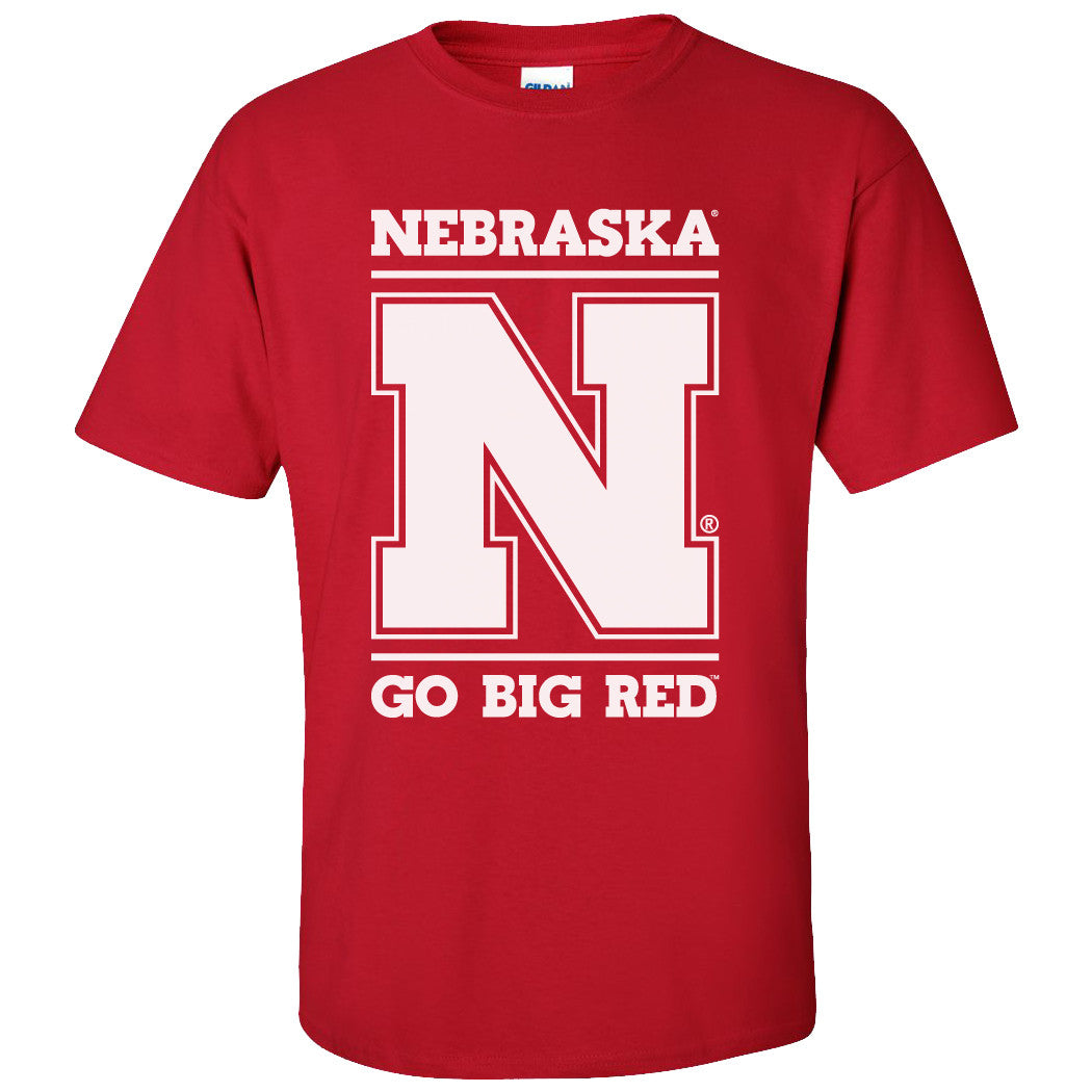 Nebraska Cornhuskers "Nebraska N GO BIG RED" Tee Shirt