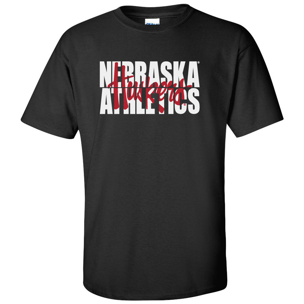 Nebraska Athletics Legacy Script "Huskers" Tee Shirt