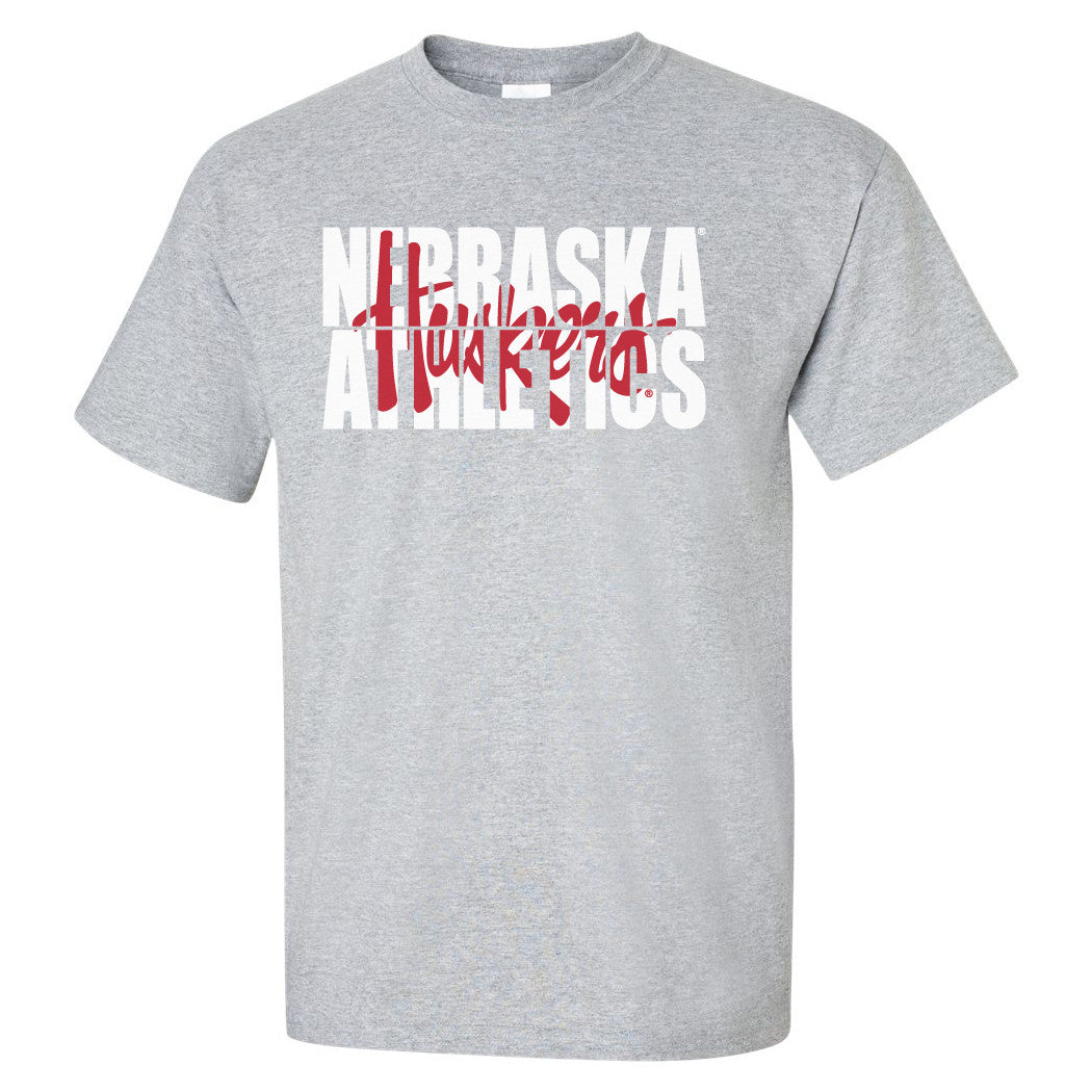 Nebraska Athletics Legacy Script "Huskers" Tee Shirt