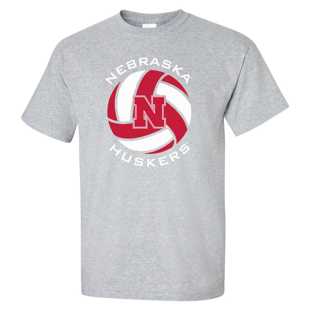Nebraska Huskers Tee Shirt - Huskers Volleyball Block N