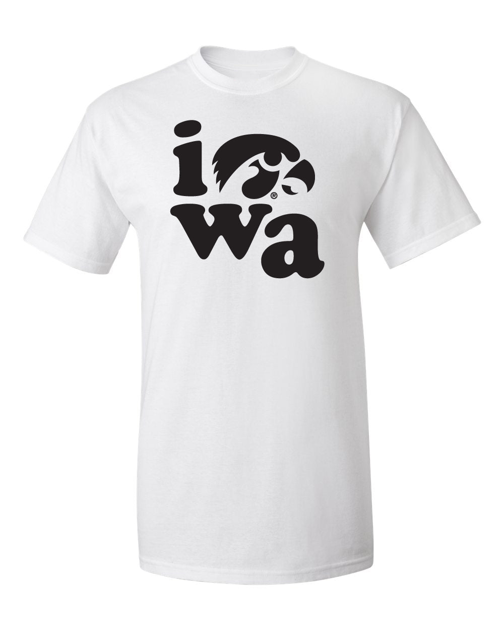 Iowa Hawkeyes Tee Shirt - Iowa Stacked