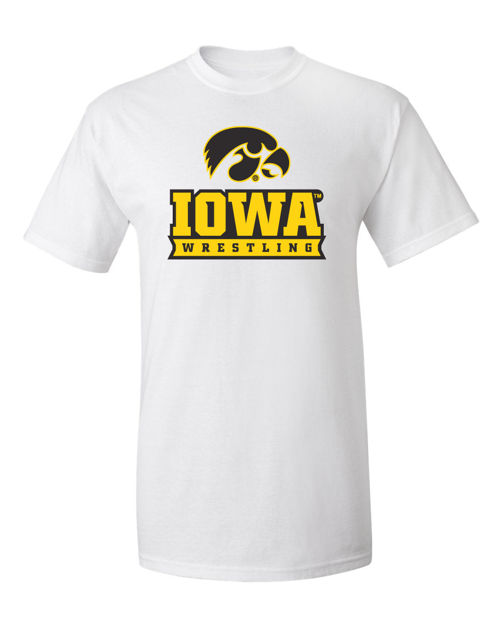 Iowa Hawkeyes Tee Shirt - Iowa Wrestling Black and Gold
