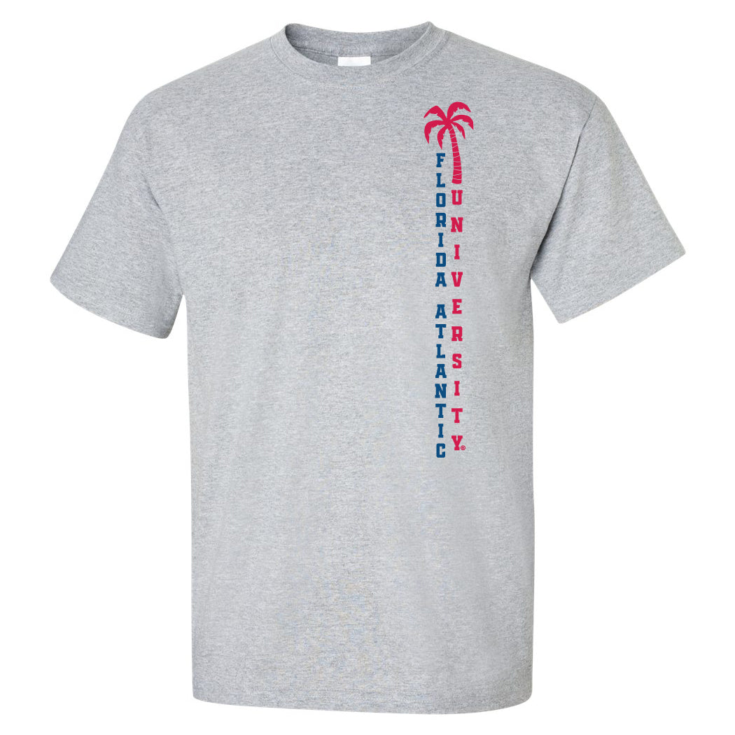 Florida Atlantic Owls Tee Shirt - FAU Vertical Palm Tree