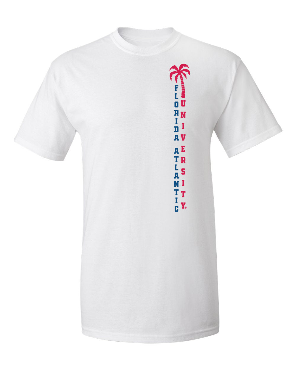 Florida Atlantic Owls Tee Shirt - FAU Vertical Palm Tree