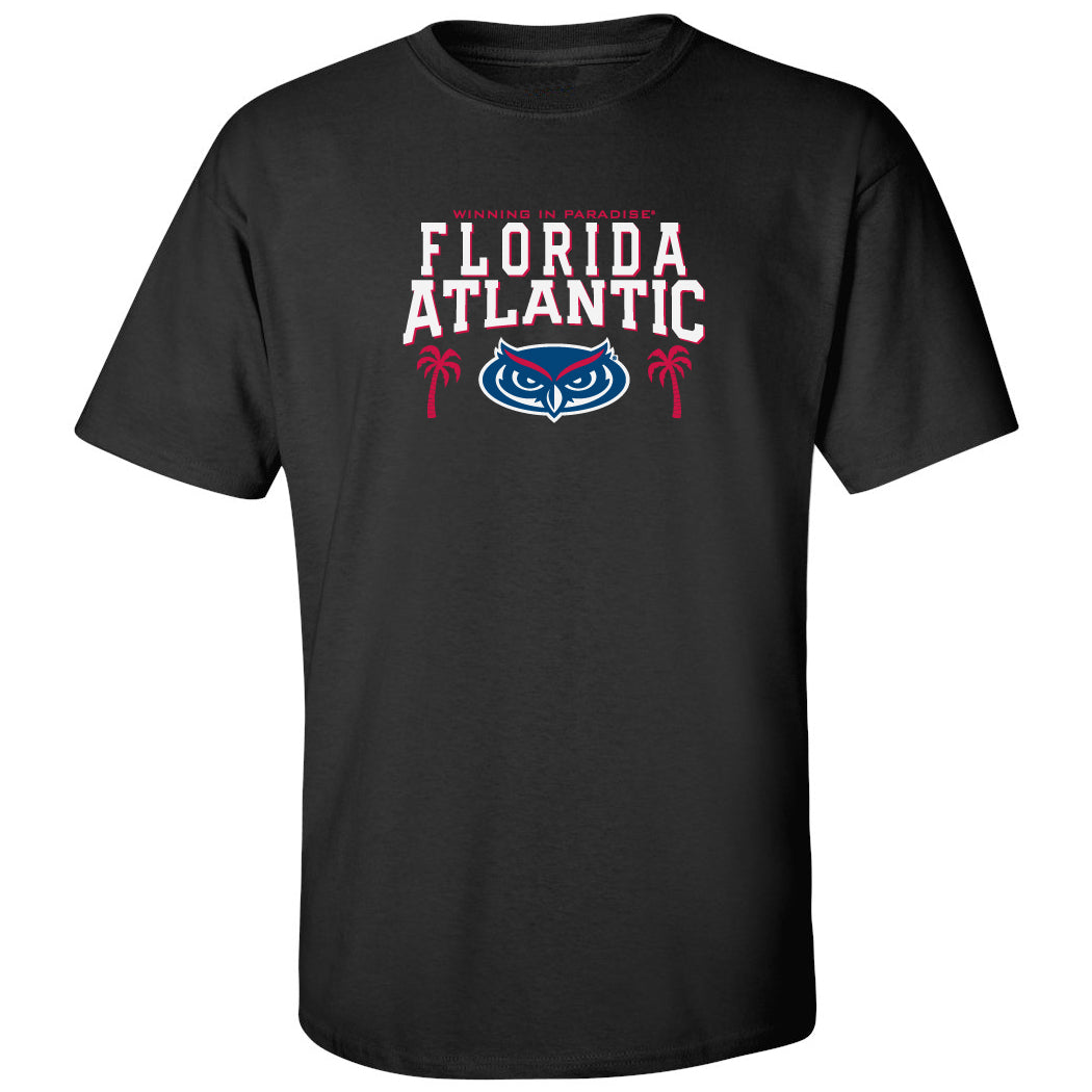 Florida Atlantic Owls Tee Shirt - FAU Logo Winning in Paradise