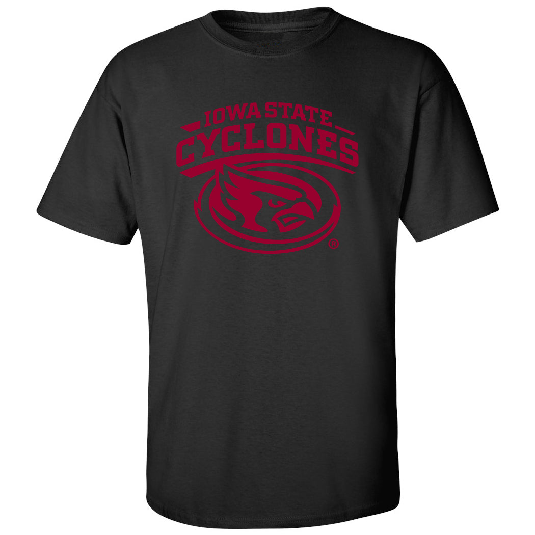 Iowa State Cyclones Tee Shirt - Cy The ISU Cyclones Mascot Swirl