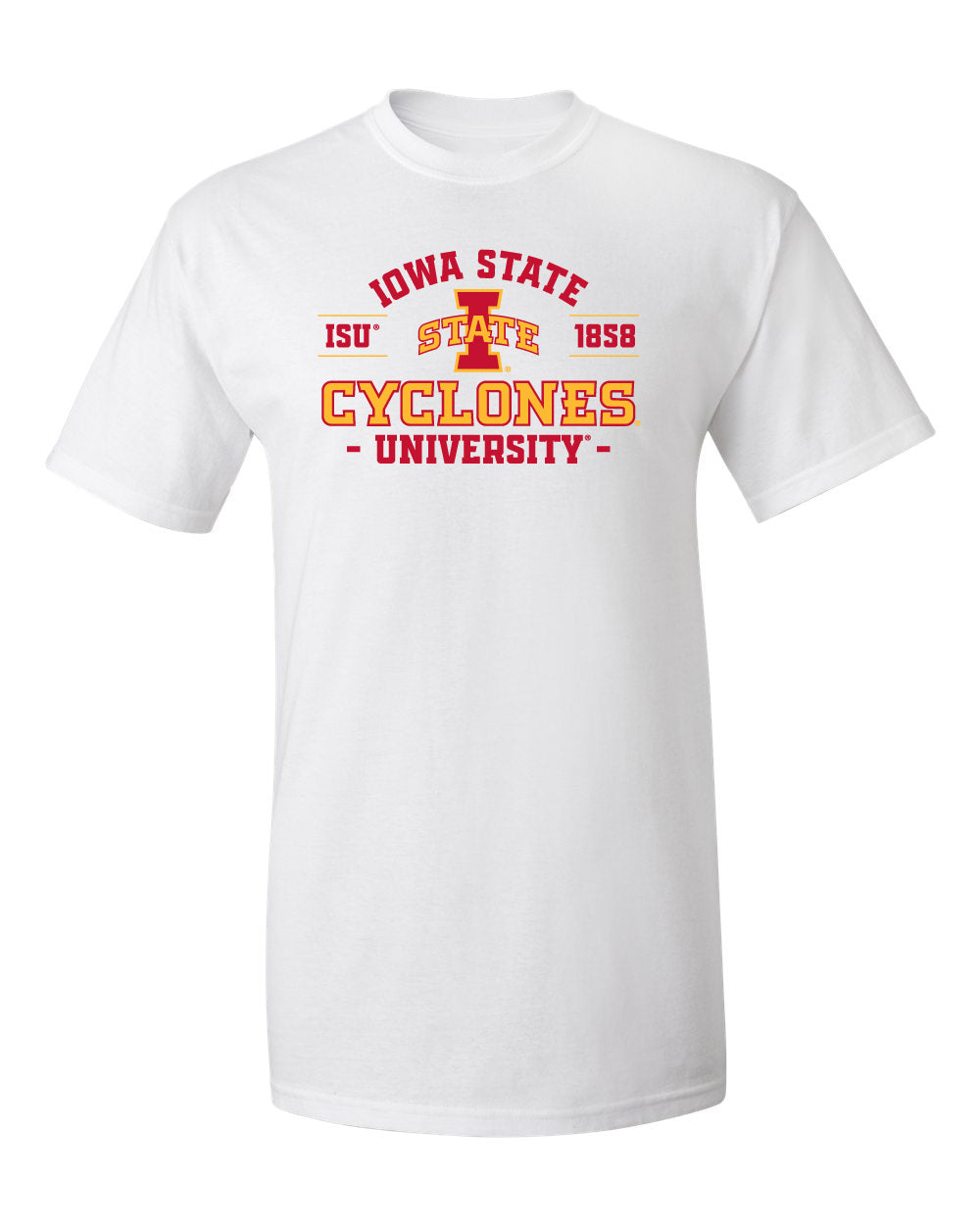 Iowa State Cyclones Tee Shirt - Arch Iowa State 1858