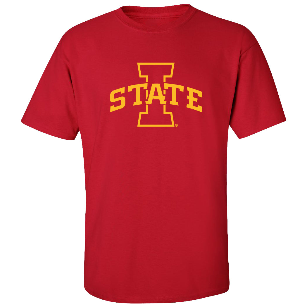 Iowa State Cyclones Tee Shirt - I-State Primary Logo Gold Ink