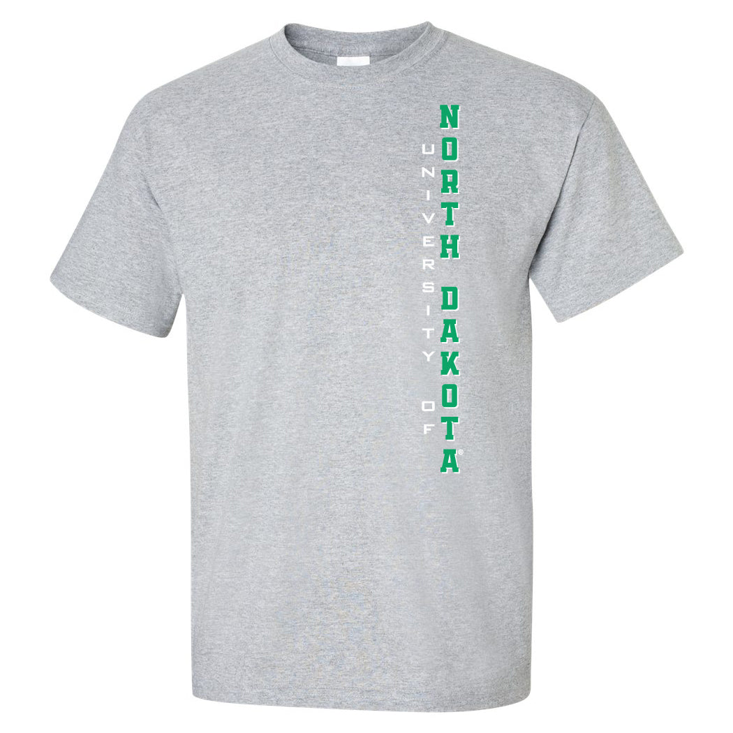 North Dakota Fighting Hawks Tee Shirt - Vertical University of North Dakota