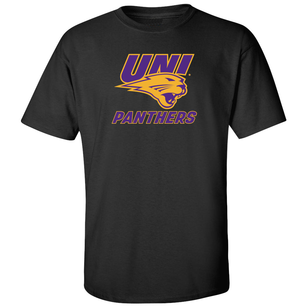 Northern Iowa Panthers Tee Shirt - Purple and Gold Primary Logo
