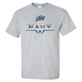 Navy Midshipmen Tee Shirt - Navy Football Laces and Goat