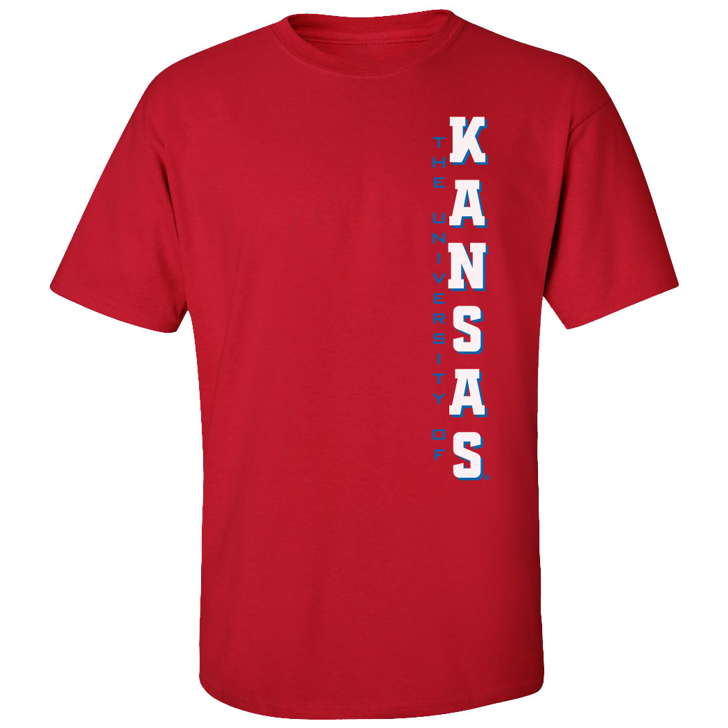 Kansas Jayhawks Tee Shirt - Vertical University of Kansas