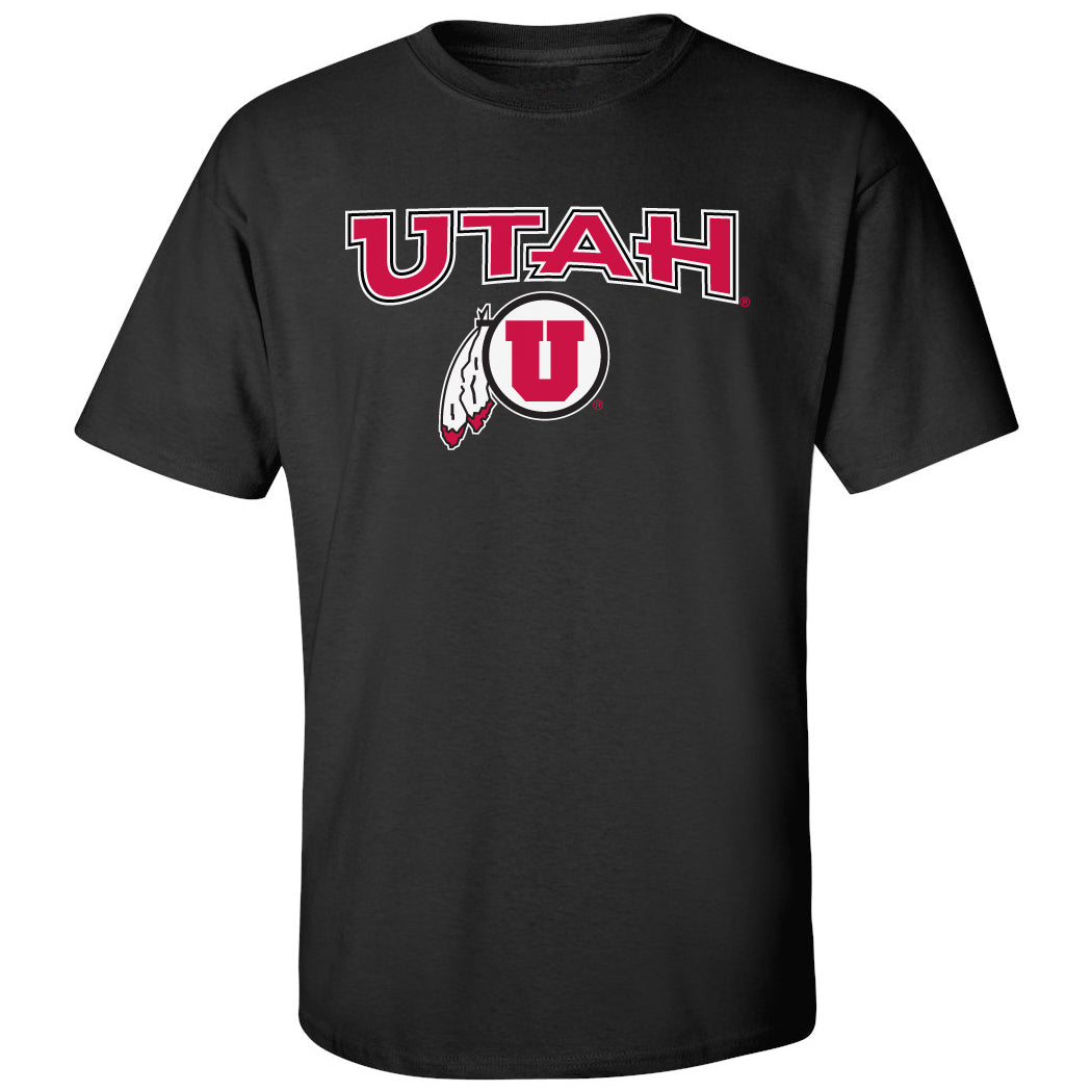 Utah Utes Tee Shirt - Circle & Feather Logo