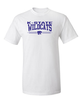 K-State Wildcats Tee Shirt - K-State Wildcats 3 Stripe Powercat