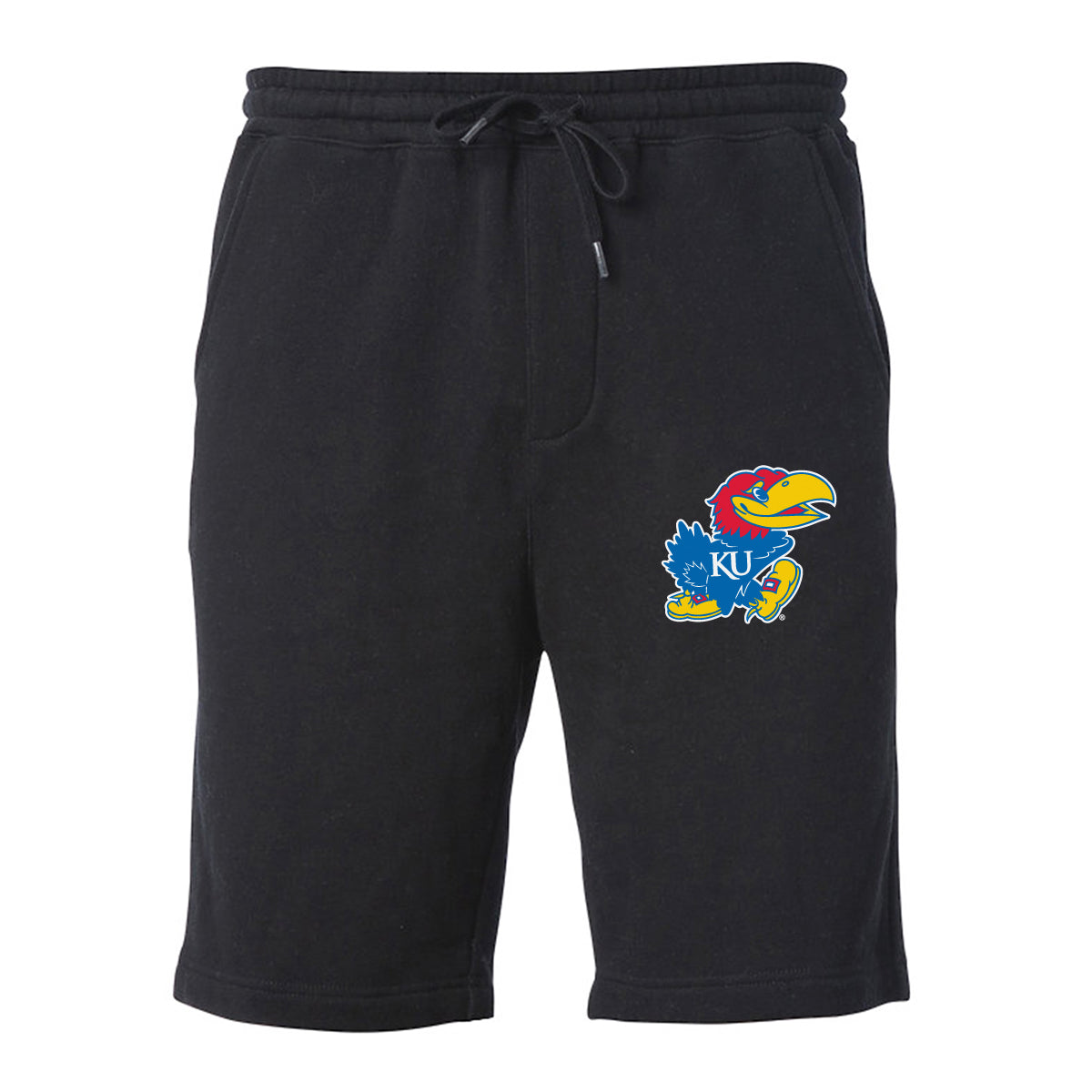 Kansas Jayhawks Premium Fleece Shorts - Lone Kansas Jayhawk