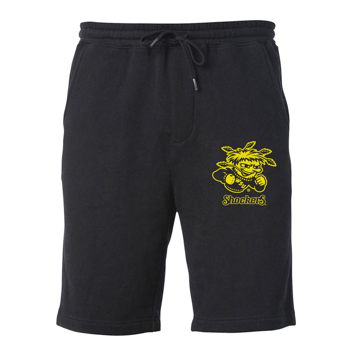 Wichita State Shockers Premium Fleece Shorts - WuShock Primary Logo