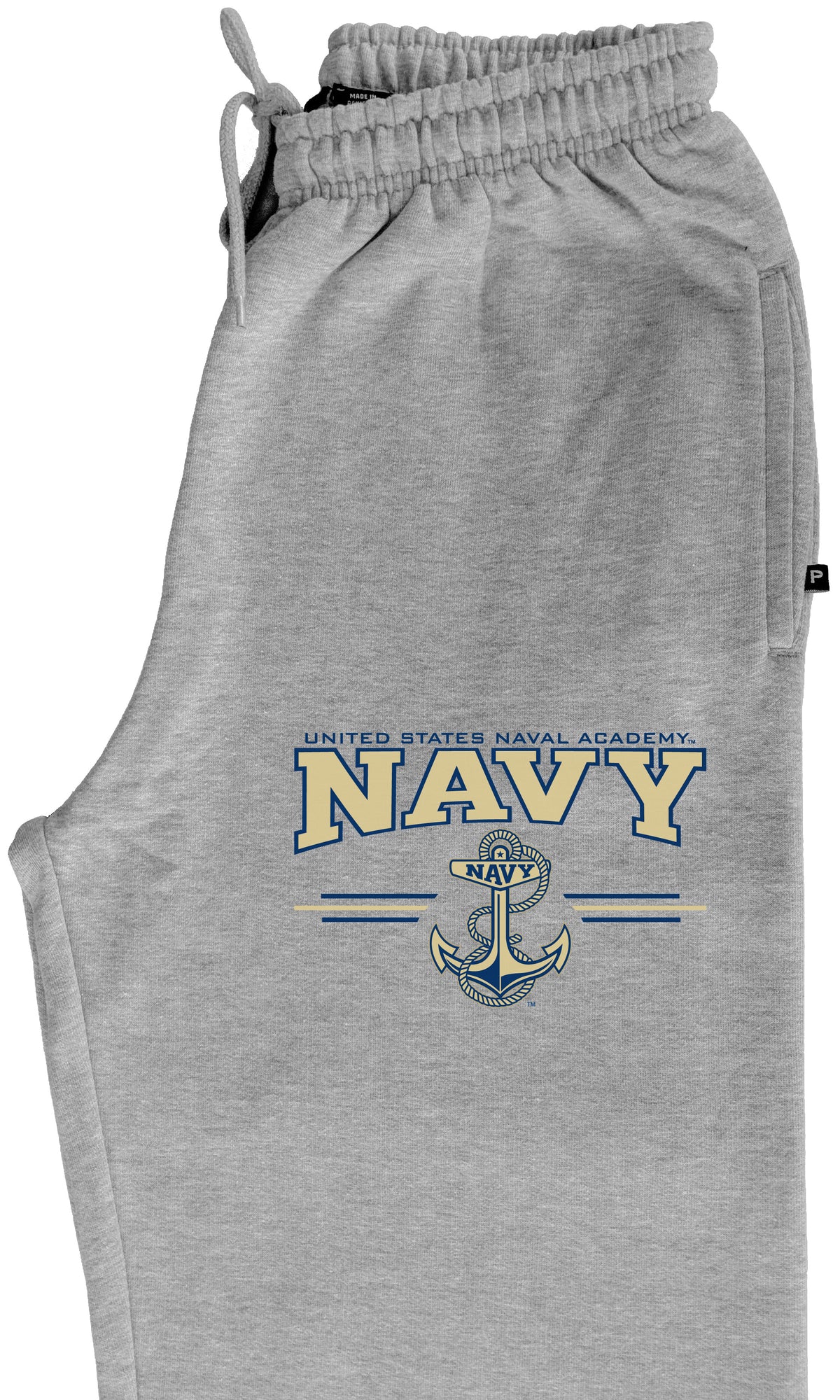 Navy Midshipmen Premium Fleece Sweatpants - U.S. Navy 3 Stripe Anchor Logo