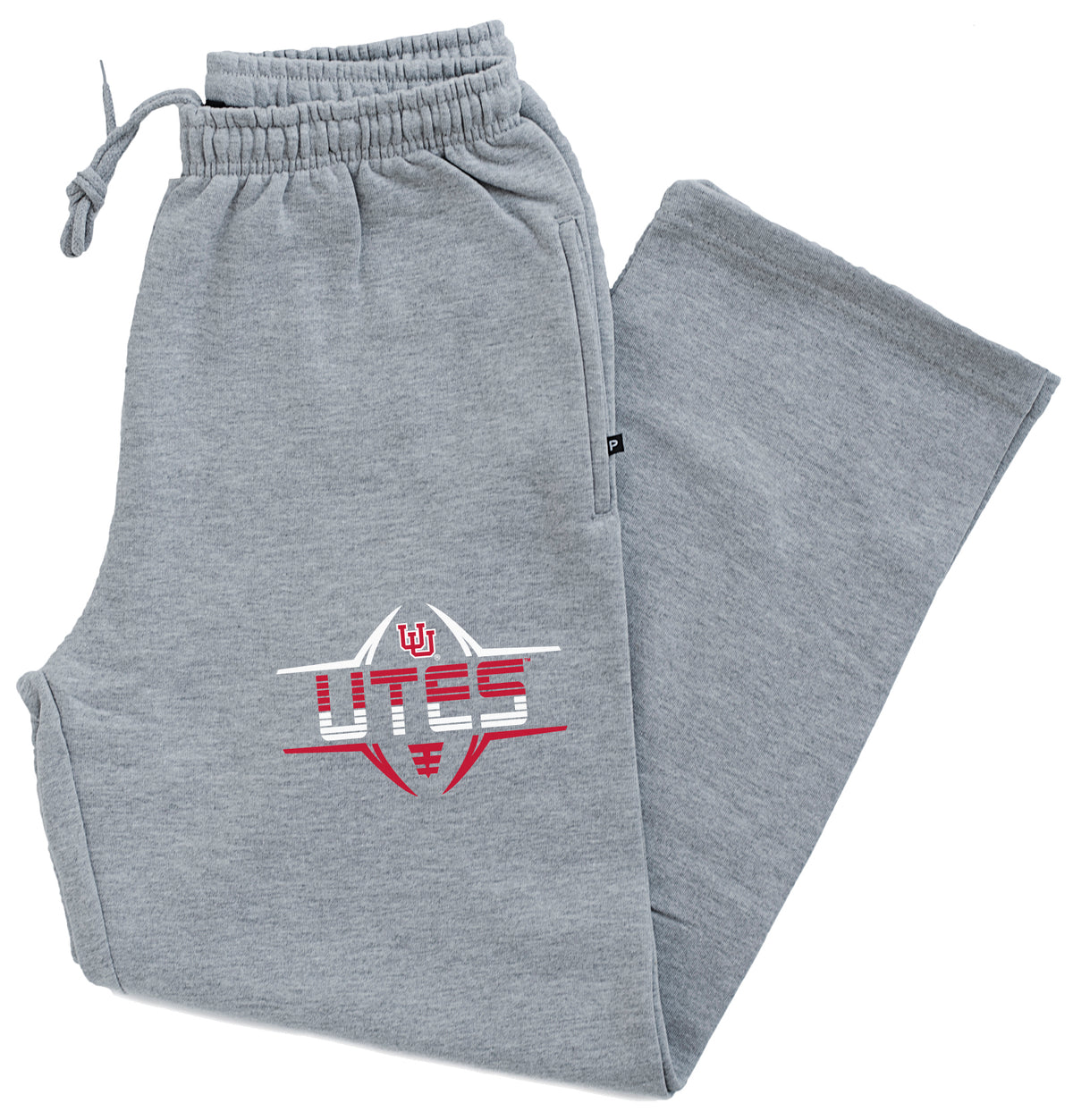 Utah Utes Premium Fleece Sweatpants - Striped Utes Football Laces