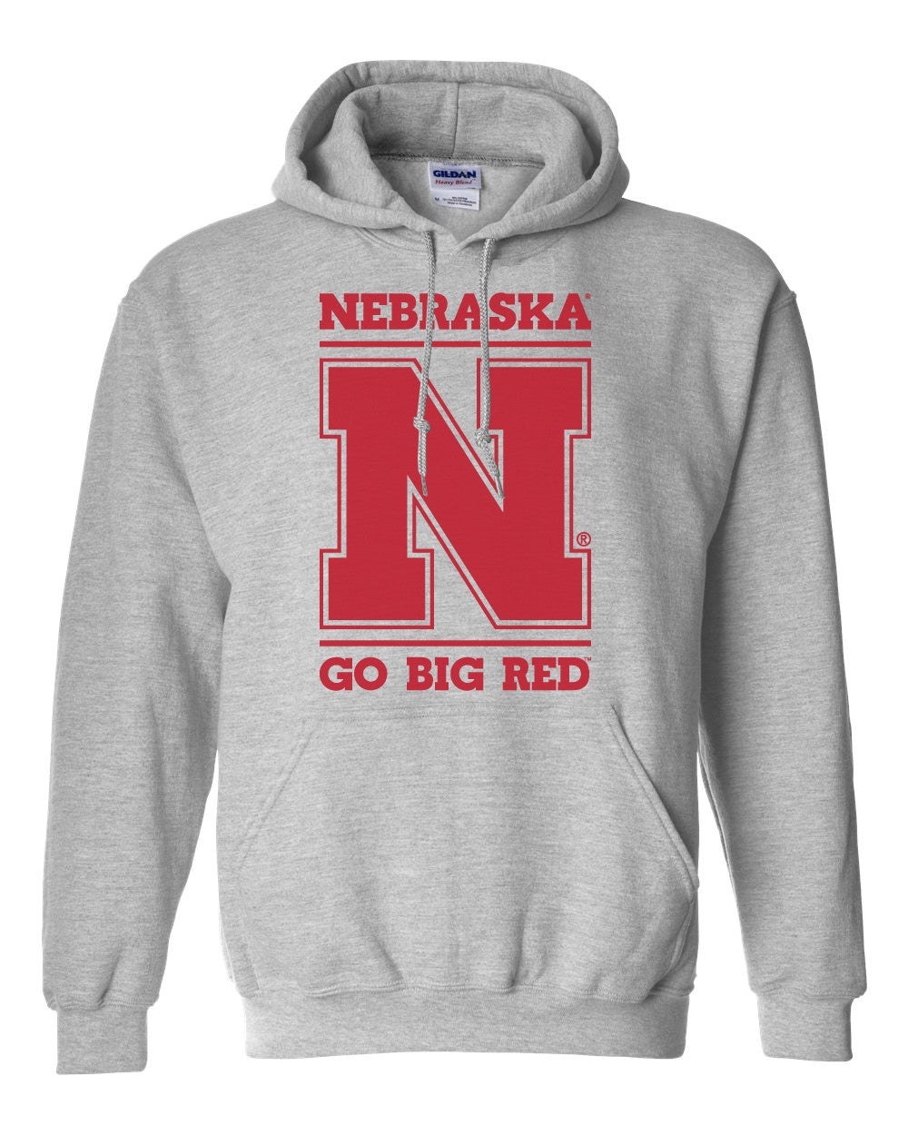 Nebraska Cornhuskers "Nebraska N GO BIG RED" Hooded Sweatshirt