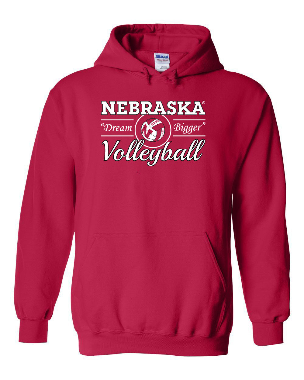 Nebraska Huskers Volleyball "Dream Bigger" Hooded Sweatshirt