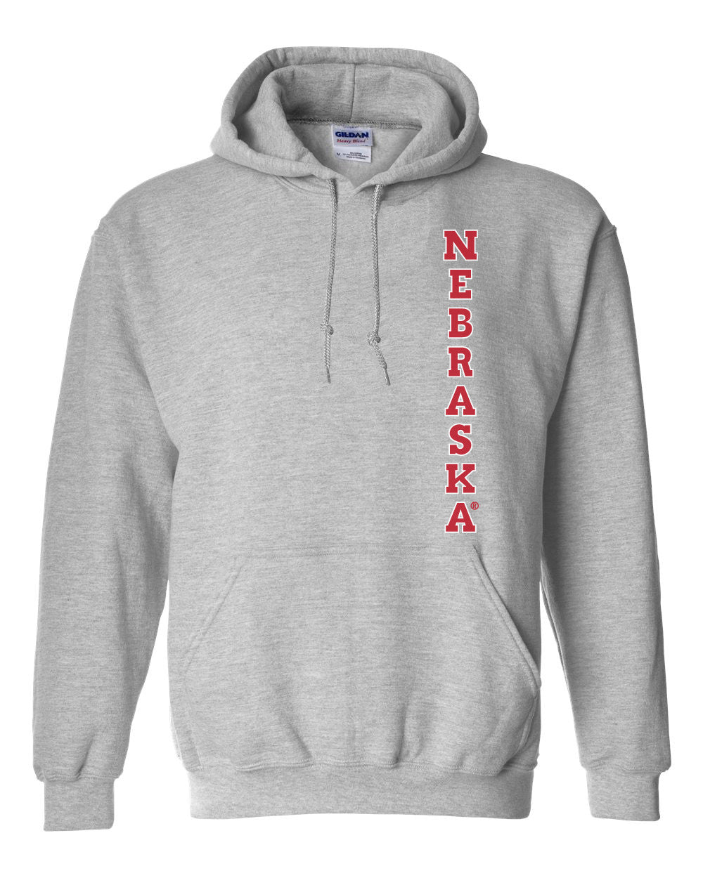Nebraska Cornhuskers Vertical "NEBRASKA" Hooded Sweatshirt