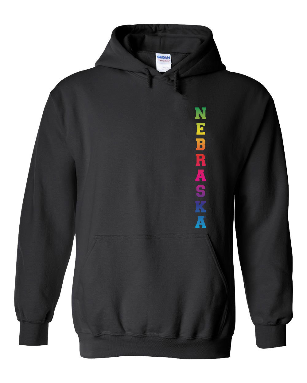 Rainbow "NEBRASKA" Huskers Hooded Sweatshirt